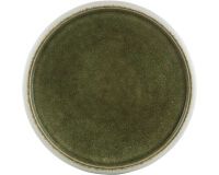 Saveurs assiette blanc/olive ø 19 cm