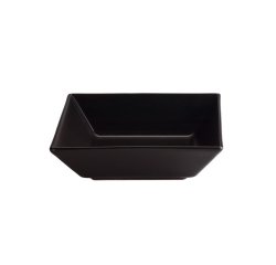 Kuro assiette noire carrée 17,5x17,5 cm