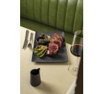 Basalt assiette rectangulaire 30 x 16 cm