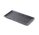 Basalt assiette rectangulaire 30 x 16 cm