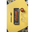 Basalt assiette rectangulaire 33 x 11 cm