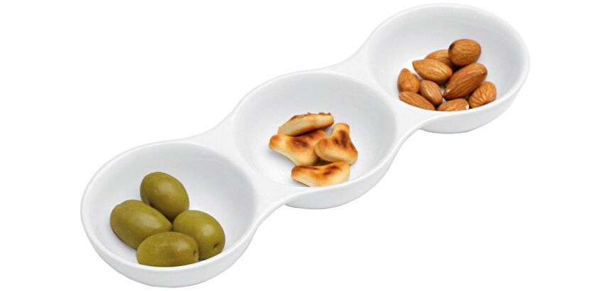 Trio coupelles rondes 23 x 7,5 cm