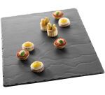 Basalt plat rectangulaire 40 x 30 cm