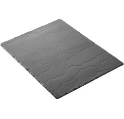 Basalt plat rectangulaire 40 x 30 cm