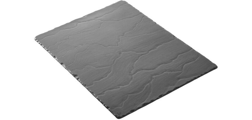 Basalt plat rectangulaire 40 x 30 cm