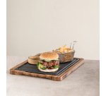 Basalt assiette à steak 33 x 24 cm