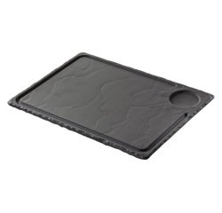 Basalt assiette à steak 33 x 24 cm