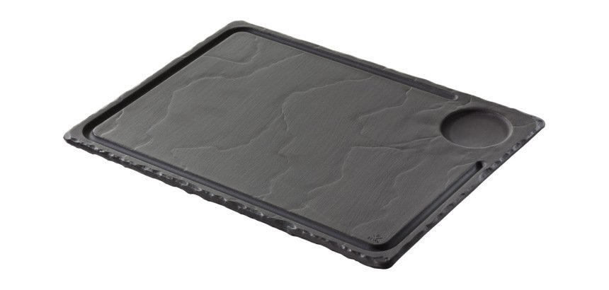 Basalt assiette à steak 33 x 24 cm