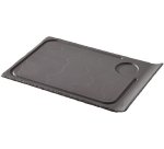 Basalt assiette à steak rectangulaire bord relevé 33 x 22 cm