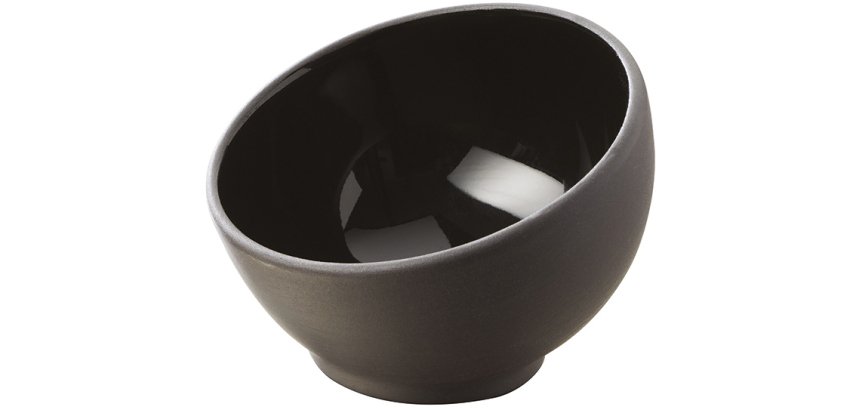 Solid mise en bouche sphère noir 4 cl