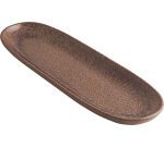 Koloreo assiette tapas 33 x10,5 cm marron