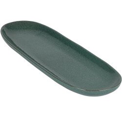 Koloreo assiette tapas 33 x10,5 cm verte