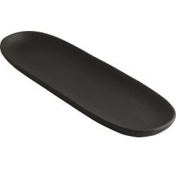 Koloreo assiette tapas 33 x10,5 cm noire