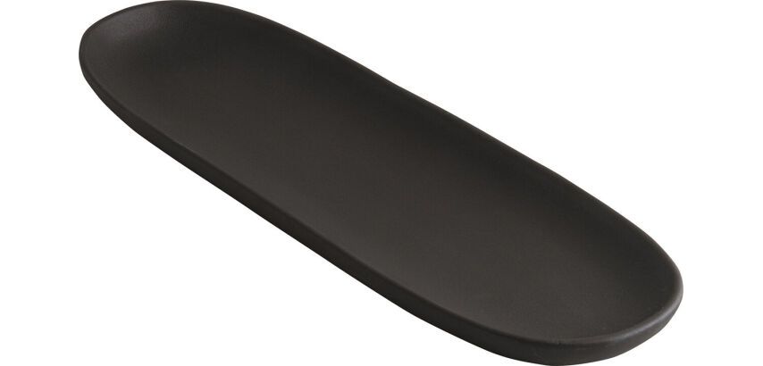 Koloreo assiette tapas 33 x10,5 cm noire