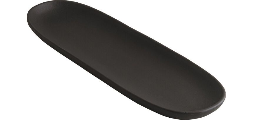 Koloreo assiette tapas 33 x10,5 cm noire