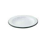 Snaack assiette plate en tôle émaillée Ø 24 cm