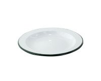 Snaack assiette plate en tôle émaillée Ø 24 cm