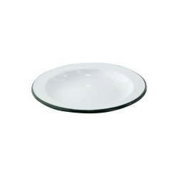 Snaack assiette plate en tôle émaillée Ø 24 cm