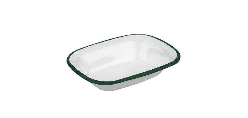 Snaack ravier en tôle émaillée 35 cl 18 x 13 cm