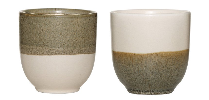 boîte de 12 tasses Bikolor panachées