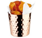 Pot à frites martelé cuivre ø85 mm h 8,5 cm