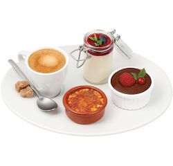 Isis assiette café gourmand 25 x 19,5 cm