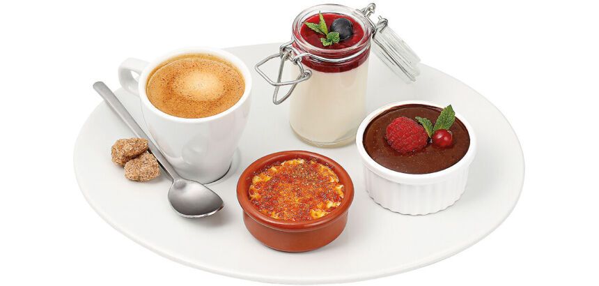 Isis assiette café gourmand 25 x 19,5 cm