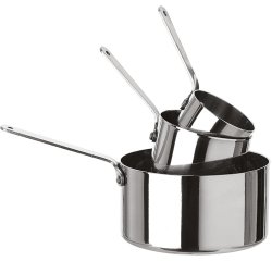 mini casserole ø 5 cm en acier inoxydable