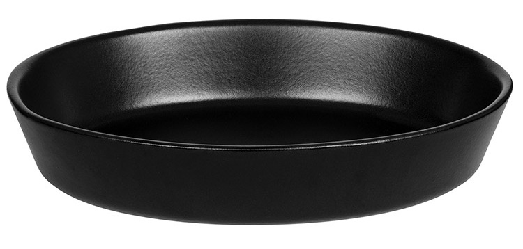 Blackstone plat ovale noir 30 cl 18 x 10,5 x h 4 cm