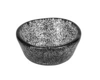 saucière en verre mouchetée noire 60 ml