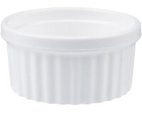 12 ramequins cannelés 3 cl Ø 5,3 cm blanc