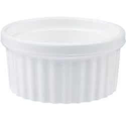 12 ramequins cannelés 3 cl Ø 5,3 cm blanc
