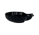 assiette coquille Saint Jacques noir mat