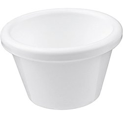 12 ramequins composite blanc 4 cl Ø 6 cm