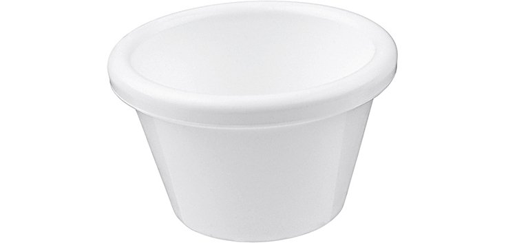 12 ramequins composite blanc 4 cl Ø 6 cm