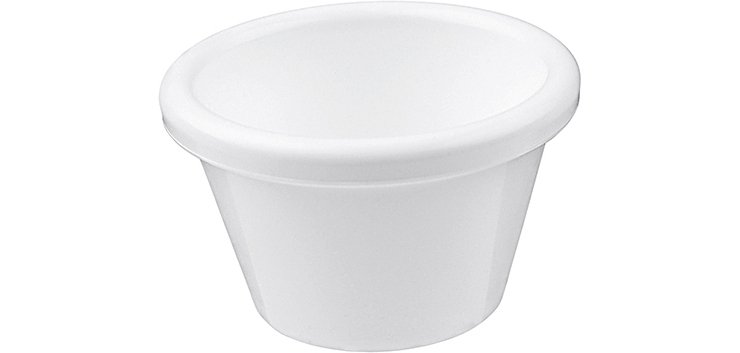 12 ramequins composite blanc 4 cl Ø 6 cm