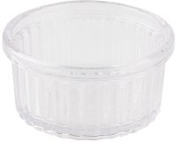 12 ramequins cannelés  6 cl Ø 6,5 cm transparent
