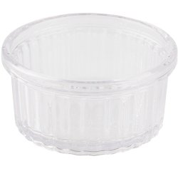 12 ramequins cannelés  6 cl Ø 6,5 cm transparent