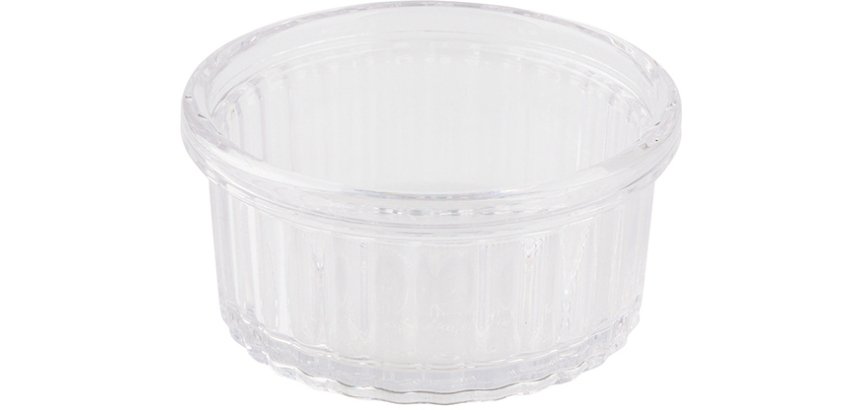 12 ramequins cannelés  6 cl Ø 6,5 cm transparent