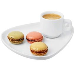 assiette café gourmand 20 x 16 cm