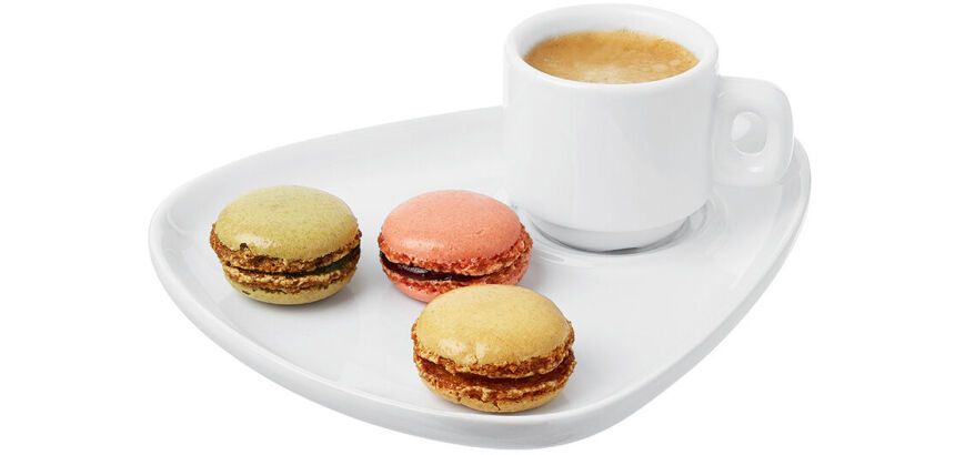 assiette café gourmand 20 x 16 cm