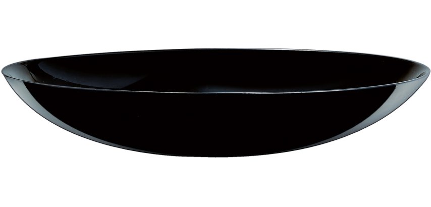 Black large assiette creuse ø 26 cm
