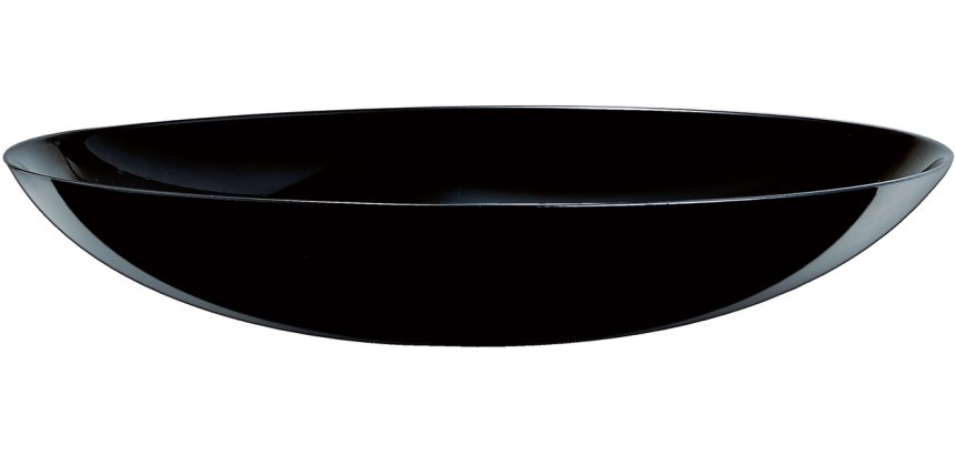 Black large assiette creuse ø 26 cm