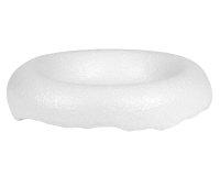 podium craquelé ø 16,5 cm blanc