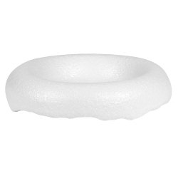 podium craquelé ø 16,5 cm blanc