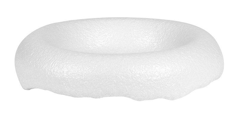 podium craquelé ø 16,5 cm blanc