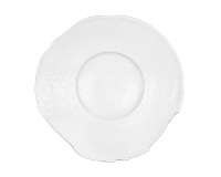 assiette organique petit bassin blanche