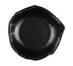 assiette brute destructurée noire