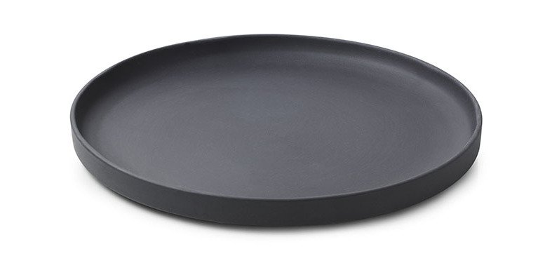 Caractère assiette plate noire ø 26 cm