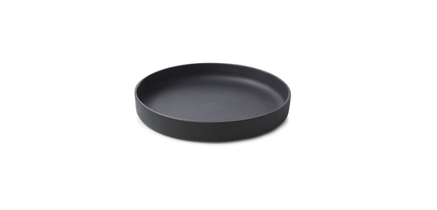 Caractère assiette creuse noire ø 23 cm